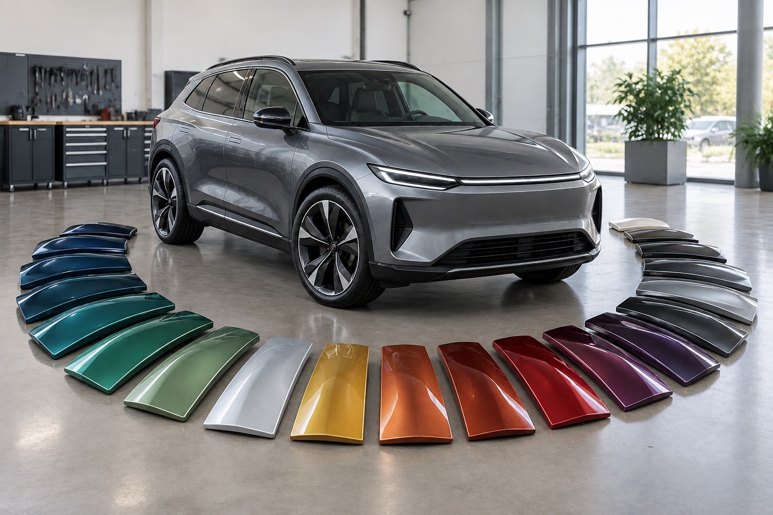 Illustration til artiklen: Cayenne Electric får 105 farvevalg og døre, der kan lukke selv